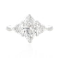 PT900 無色ダイヤモンドリング 1.684ct SI1 マーキス