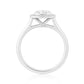 PT900 無色E ダイヤモンドリング クッション 1.25ct VVS2