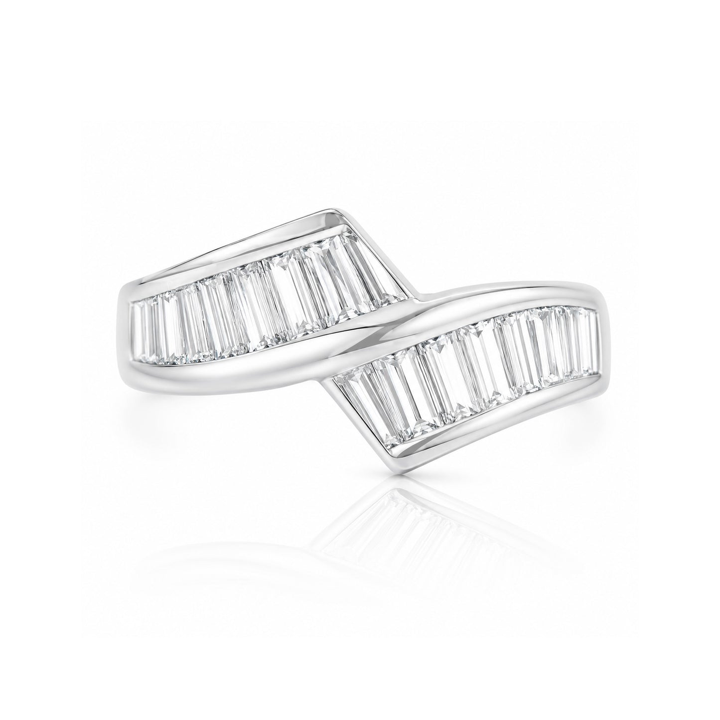 PT900 ダイヤモンドリング 1.14ct バゲットカット