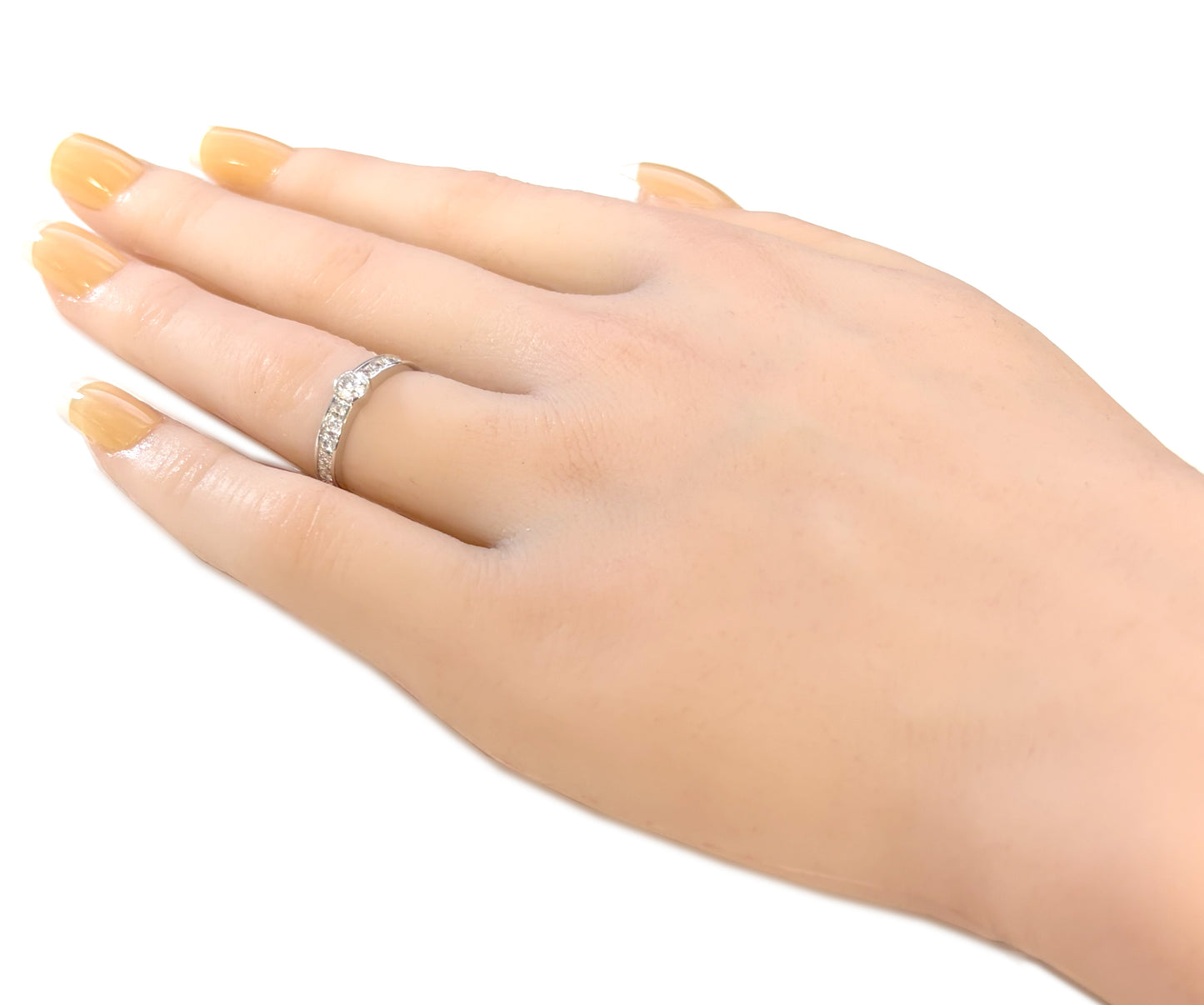 18K ダイヤモンドリング ラウンドカット 0.453ct