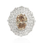 Oval Fancy Yellowish Brown Diamond Ring - 2.928ct  