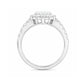 PT950 Near Colorless H Diamond Ring 1.182ct Heart-cut