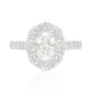 PT950 Octagon-cut Near Colorless Diamond Ring - 1.948ct