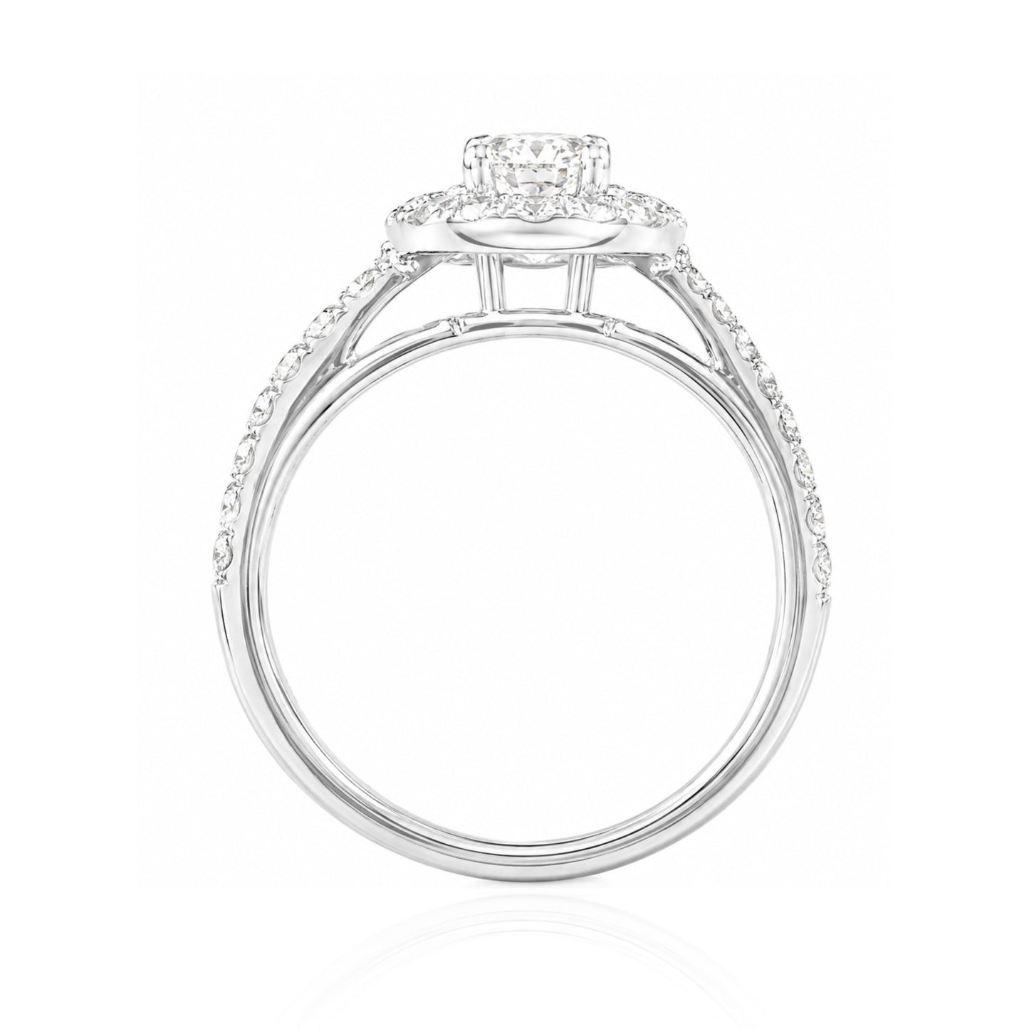 PT950 Octagon-cut Near Colorless Diamond Ring - 1.948ct