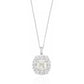 PT950/850 ほぼ無色 ダイヤモンドペンダント クッションカット - 1.646ct