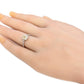 Mael Cushion Light Greenish Yellow Diamond Ring - 0.703ct 