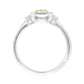 イエローダイヤモンドリング ラディアント 0.94ct VS1 裏画像