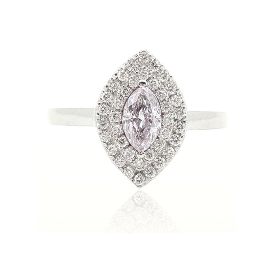 Mael Marquise Light Pink Diamond Ring - 0.54ct