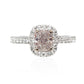 Mael Cushion Faint Pink Diamond Ring - 0.795ct