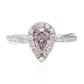 Mael Pear Very Light Pink Diamond Ring - 0.51ct