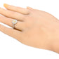 Mael Cushion Fancy Yellow Diamond Ring - 0.898ct