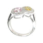 Mael Cushion Yellow & Pink Diamond Ring - 2.614ct