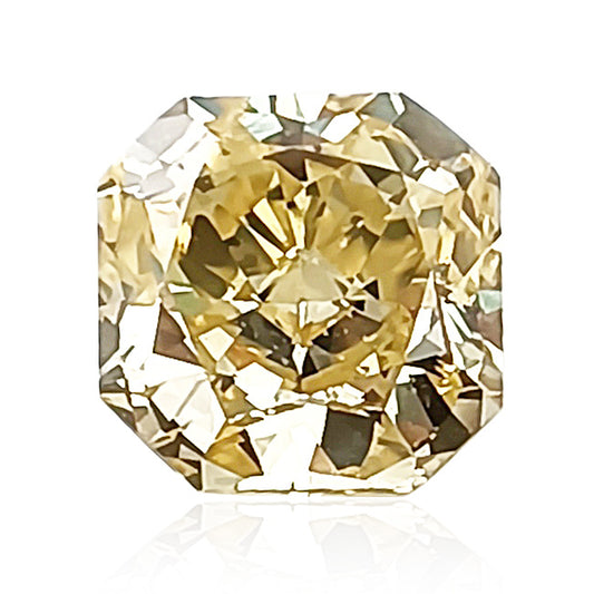 天然ダイヤモンドルース 0.839ct ファンシーイエロー ラディアント ダイヤモンド画像