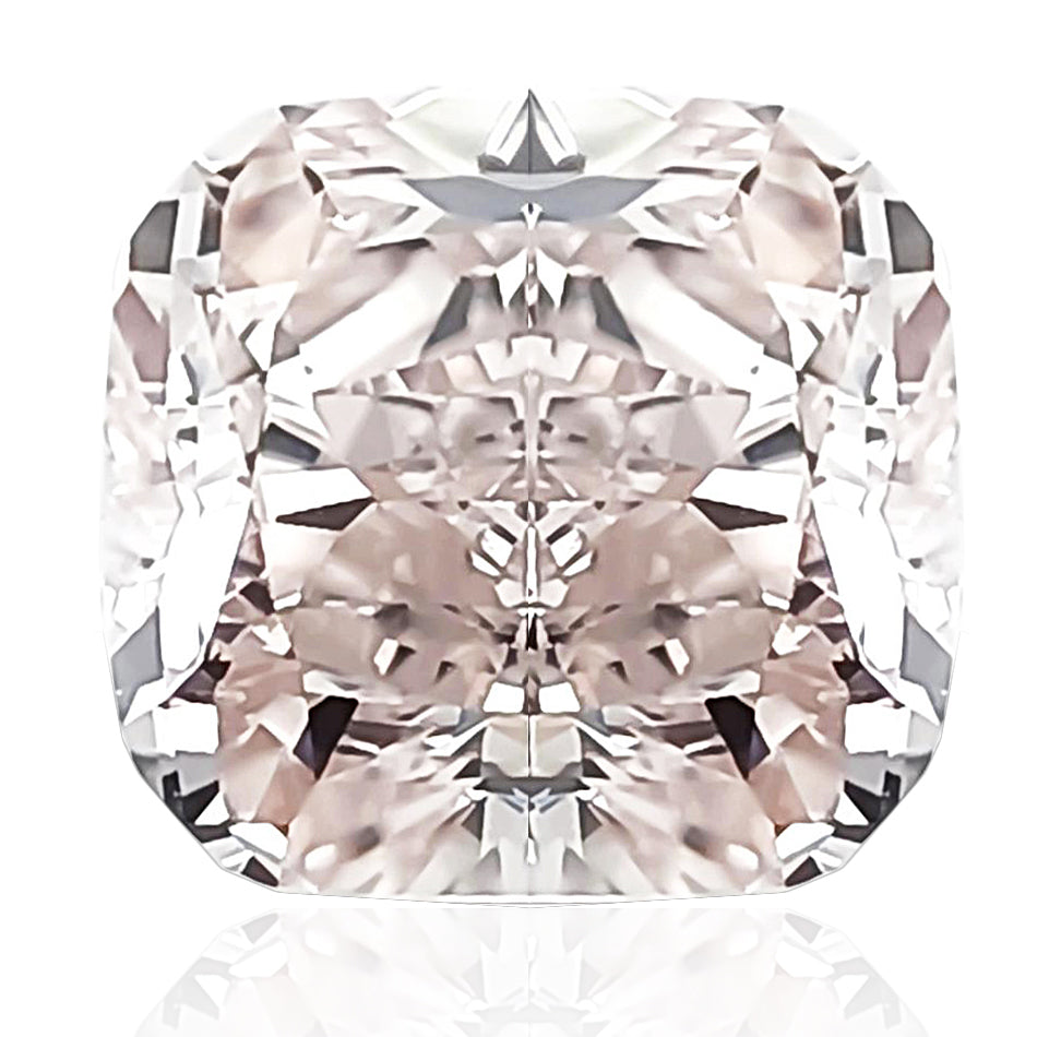 天然ダイヤモンドルース 0.787ct ライトピンク クッション ダイヤモンド映像