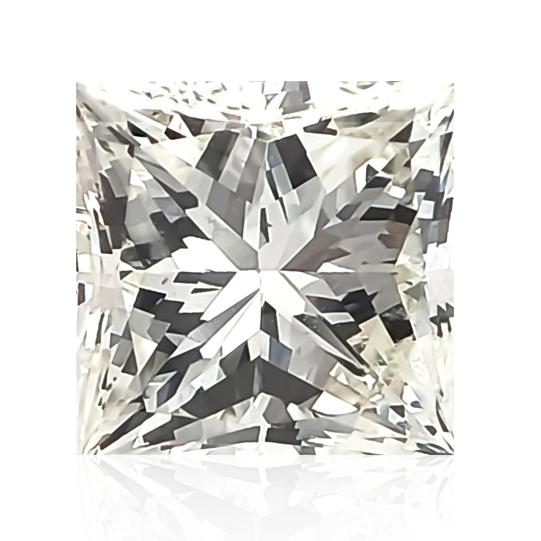 天然ダイヤモンドルース 0.912ct 無色K プリンセスカット ダイヤモンド画像