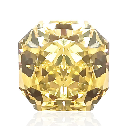 天然ダイヤモンドルース 0.915ct ファンシーイエロー ラディアント ダイアモンド画像