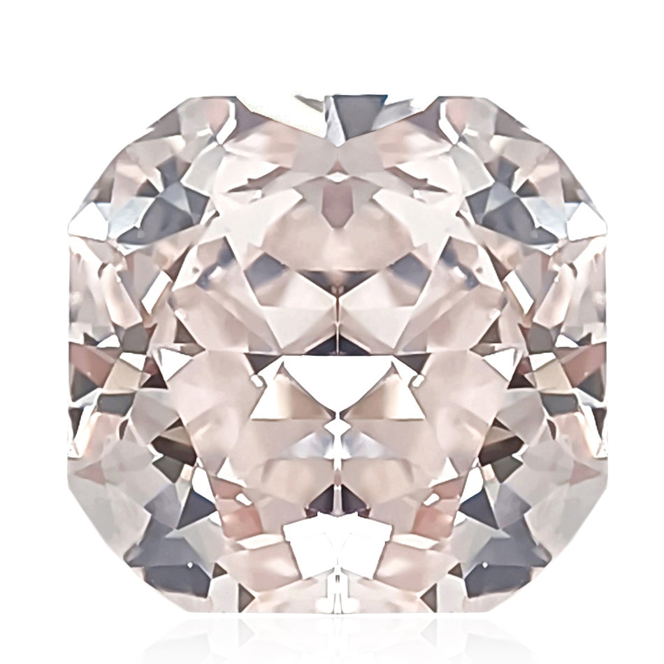 天然ダイヤモンドルース 0.923ct ベリーライトオレンジピンク ラディアント ダイアモンド画像