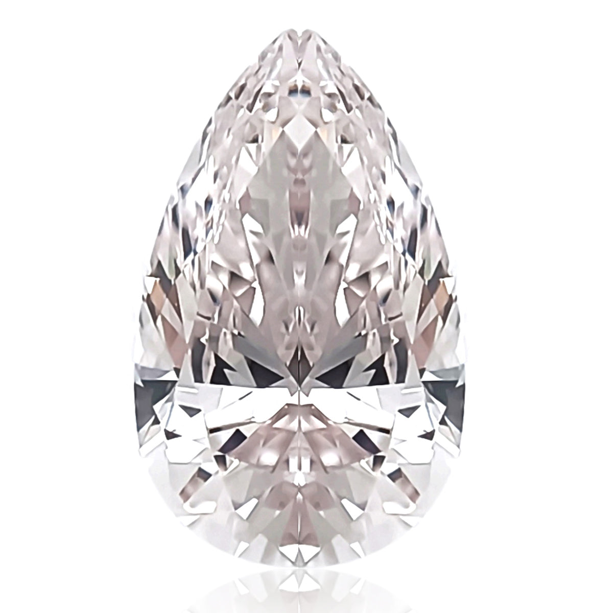天然ダイヤモンドルース 0.7ct ライトピンク ペアダイアモンド画像