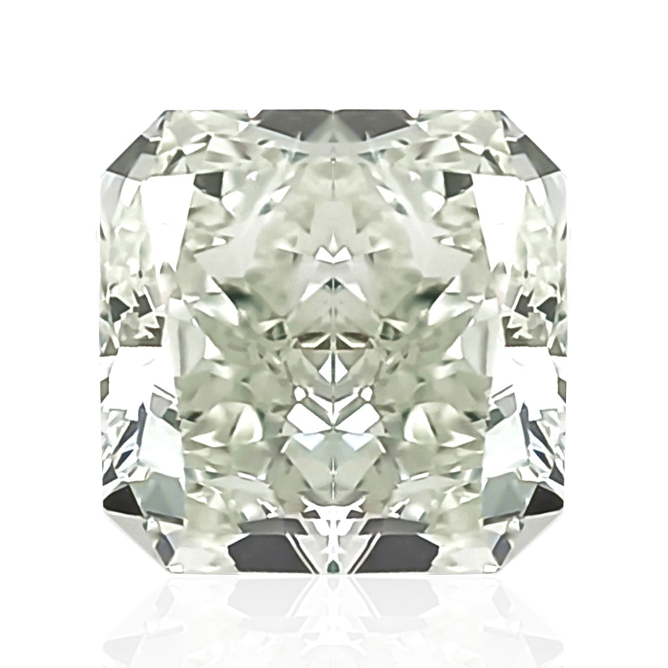 天然ダイヤモンドルース 0.792ct ベリーライトグリーン クッション ダイヤモンド画像