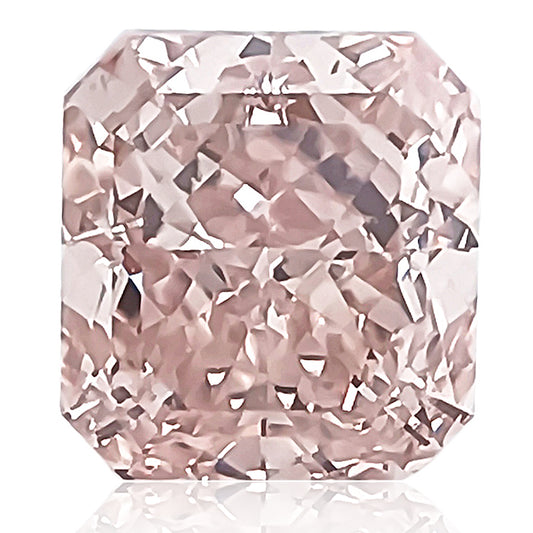 天然ダイヤモンドルース 0.52ct ファンシーオレンジピンク ラディアント ダイヤモンド画像
